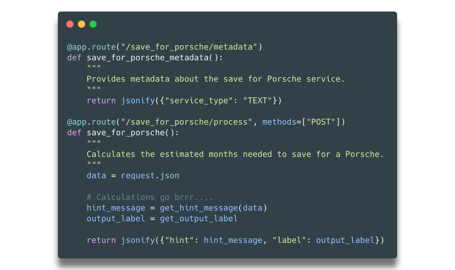 Echo Budget REST API Example