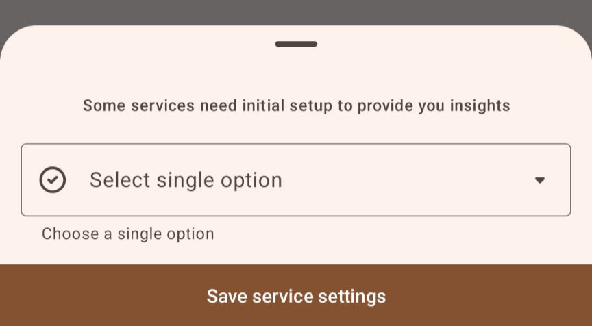 Single Choice example 1